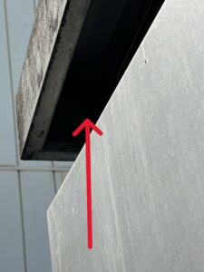 ハチの巣ができた場所